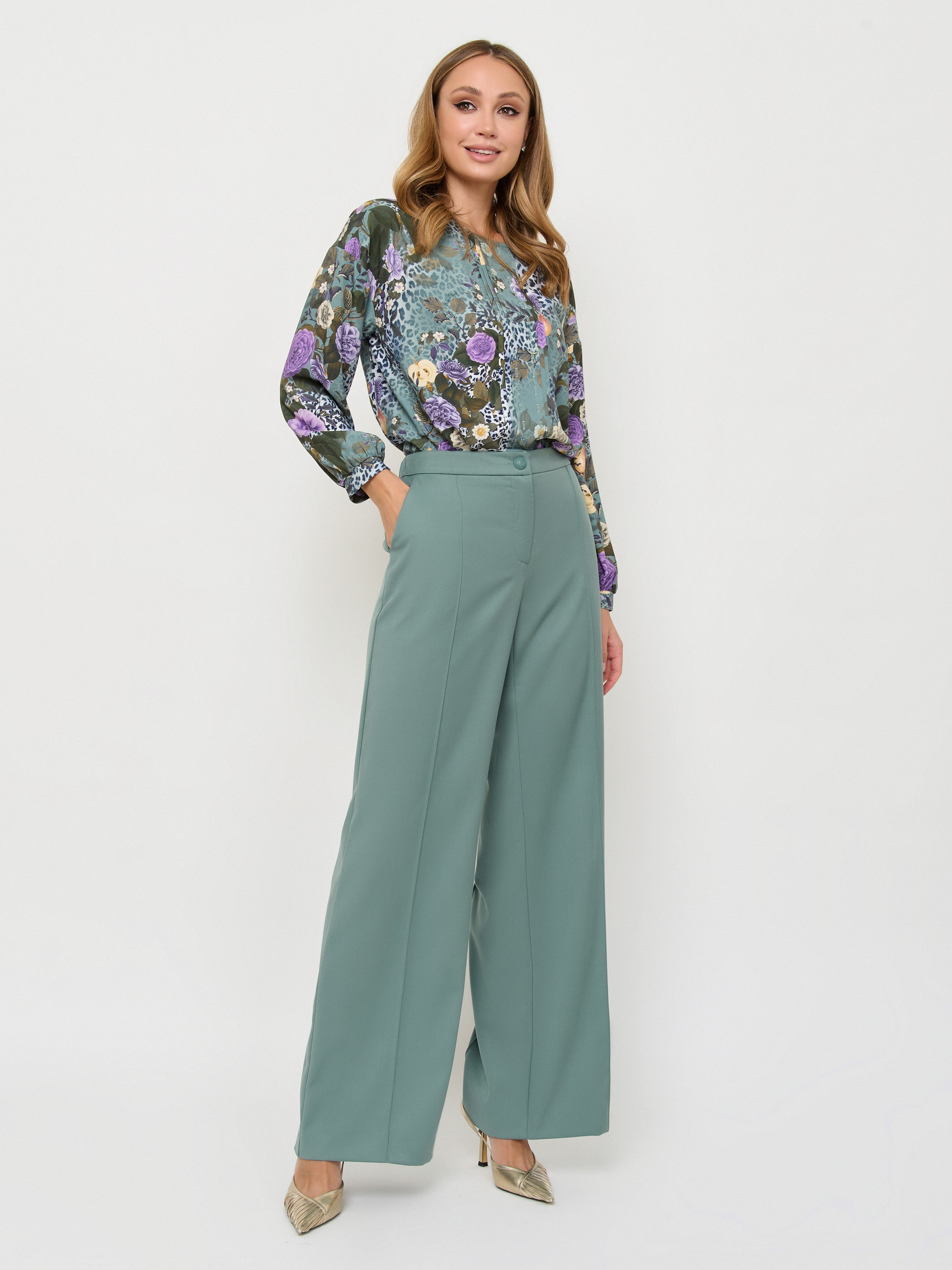 Э6P071/SR/м/24-02 Брюки Elisa Fanti