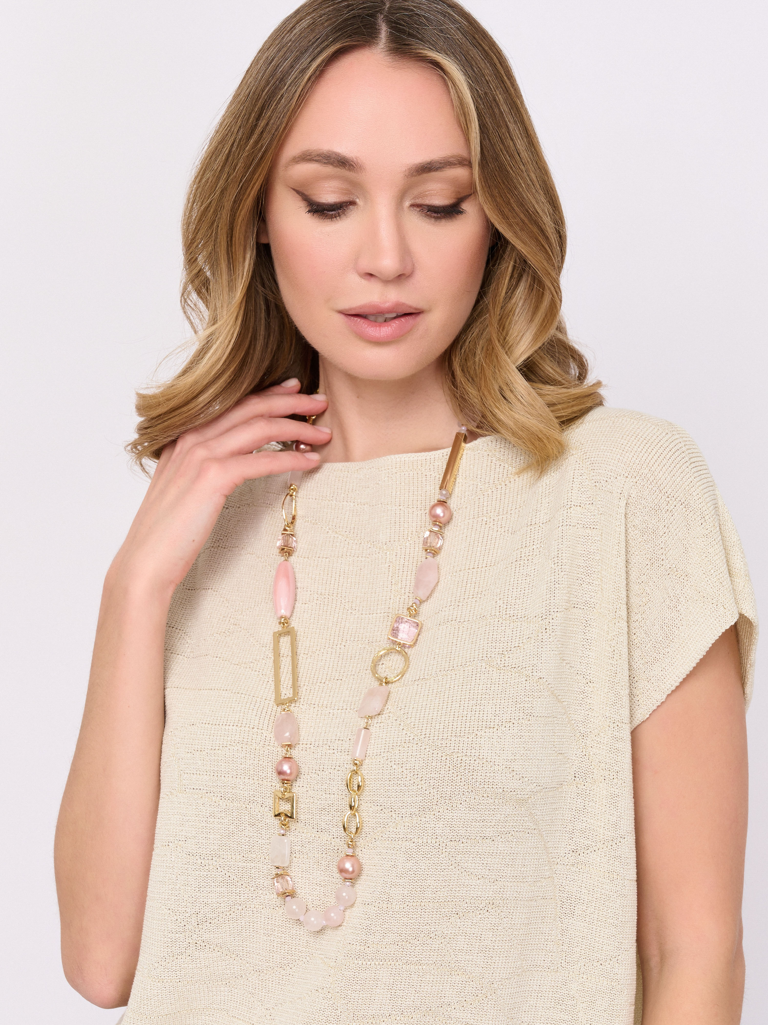 Э442882/25-01 Колье Золото Афродиты Ярославна