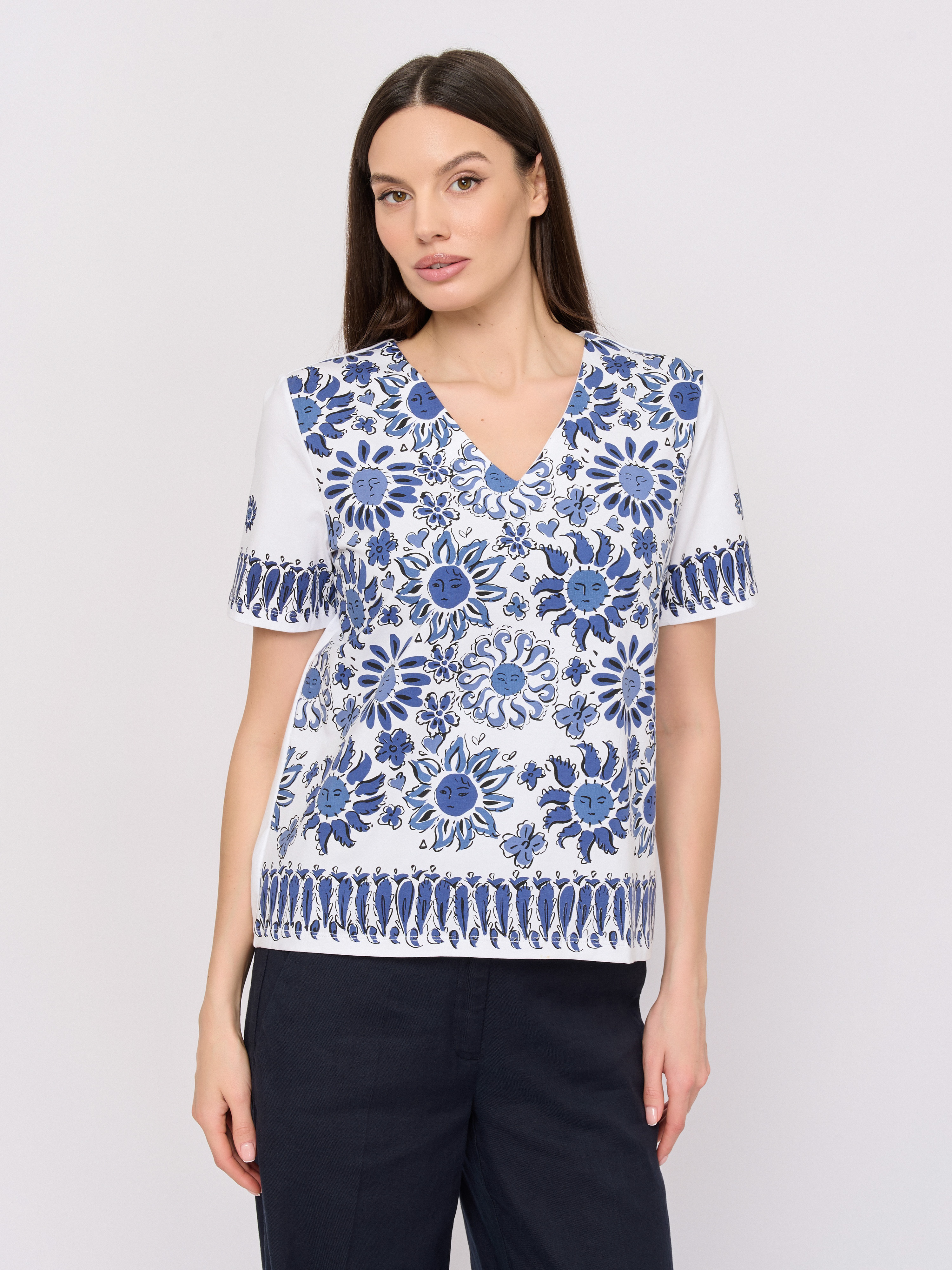 СTED041/м/26-01 Блузка тр. LEO & UGO