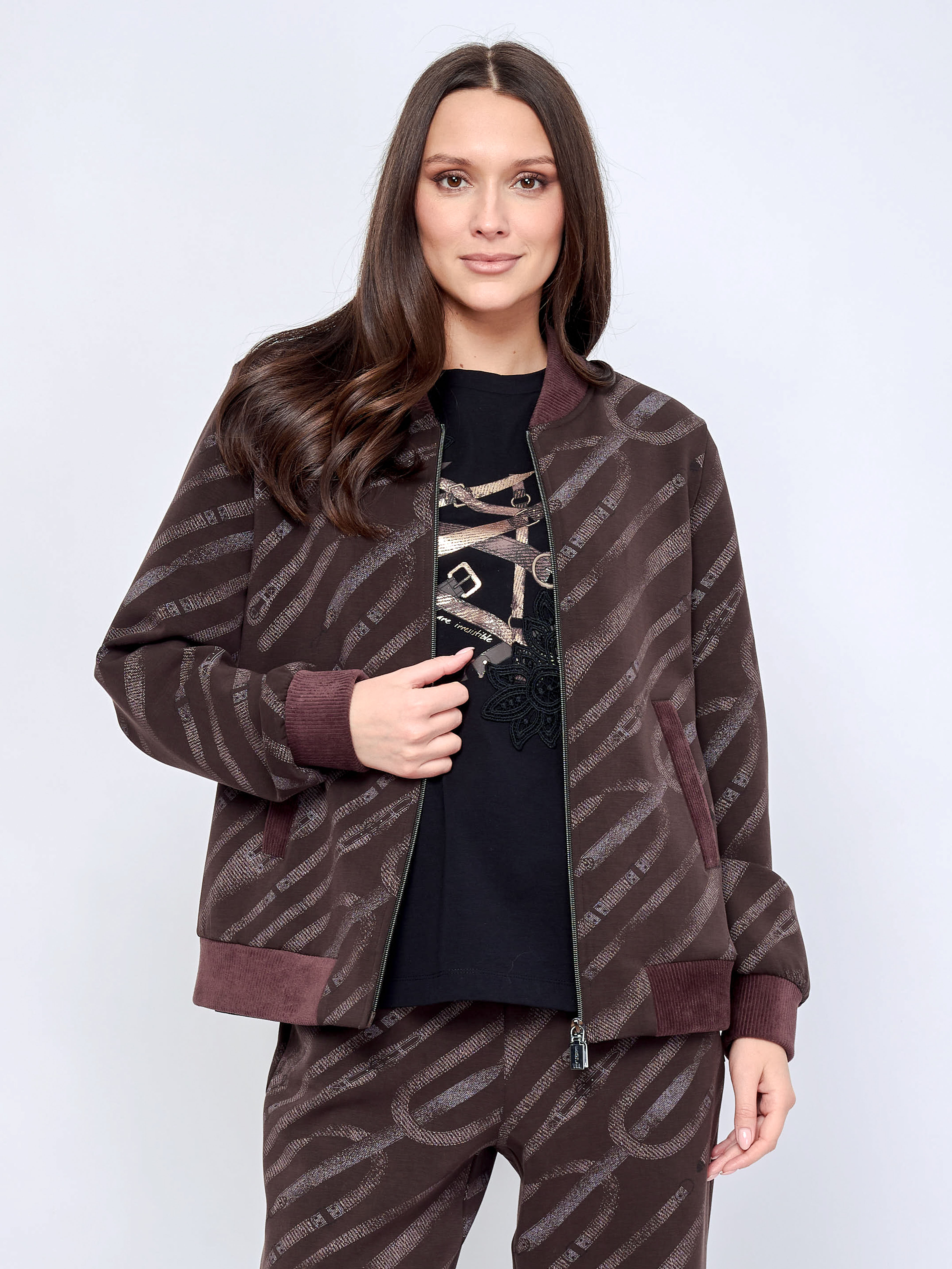 6304-227/26-02 Жакет на молнии Franco Vello