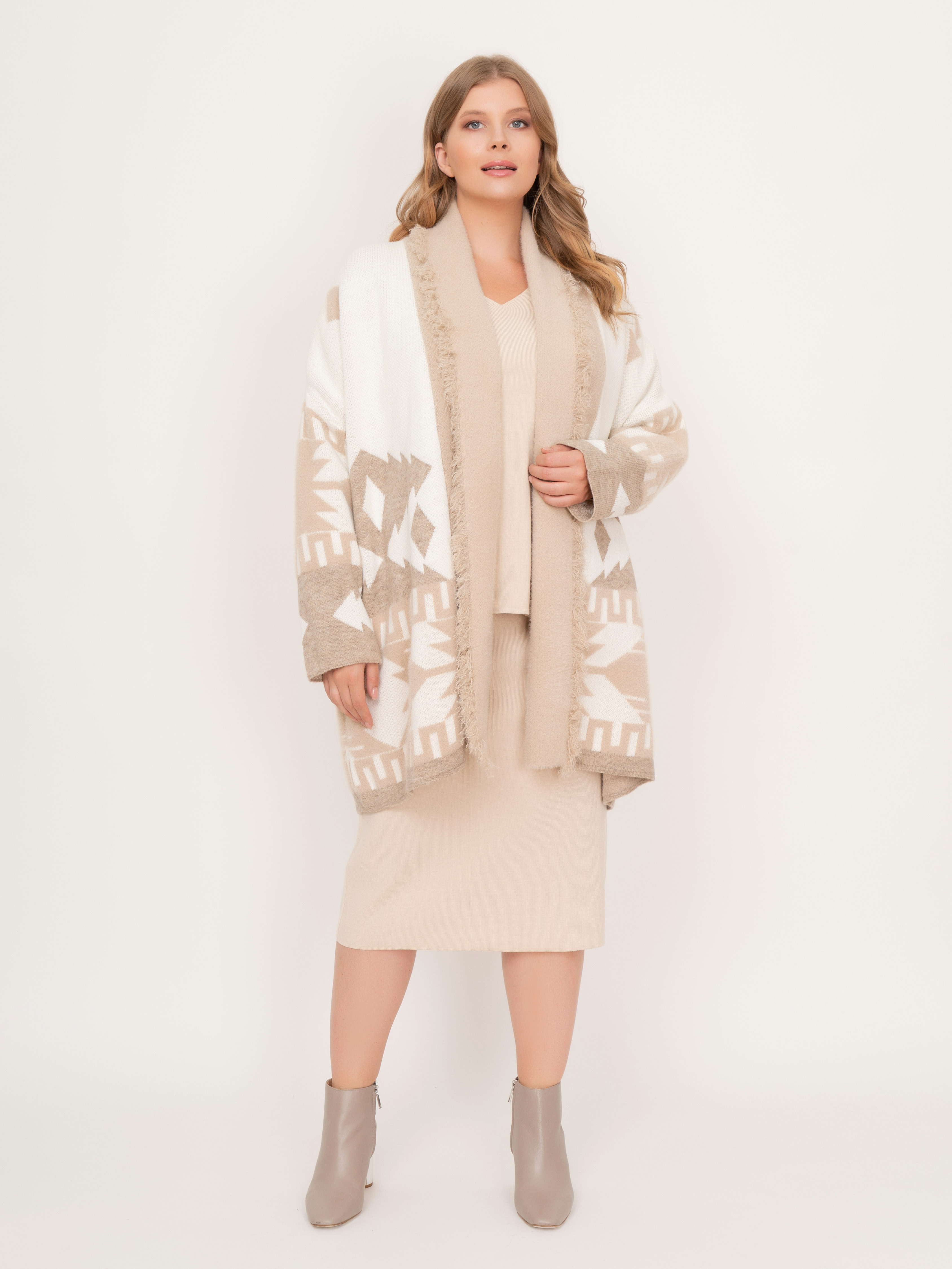 Э7801.5004/22-02 Кардиган тр. Mat Fashion