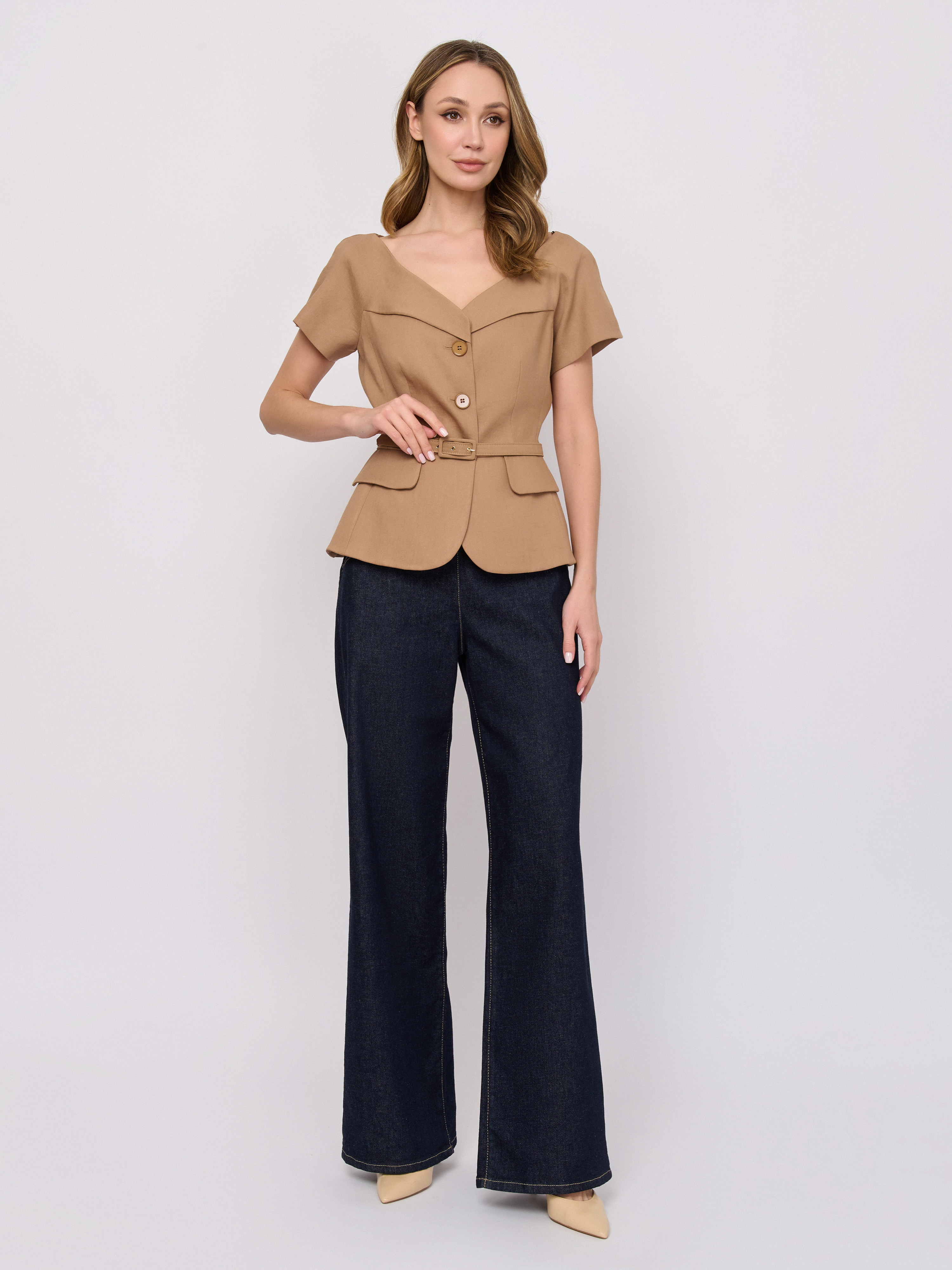 С ALMANACCO-1272/м/26-01 Брюки джинсовые Luisa Spagnoli