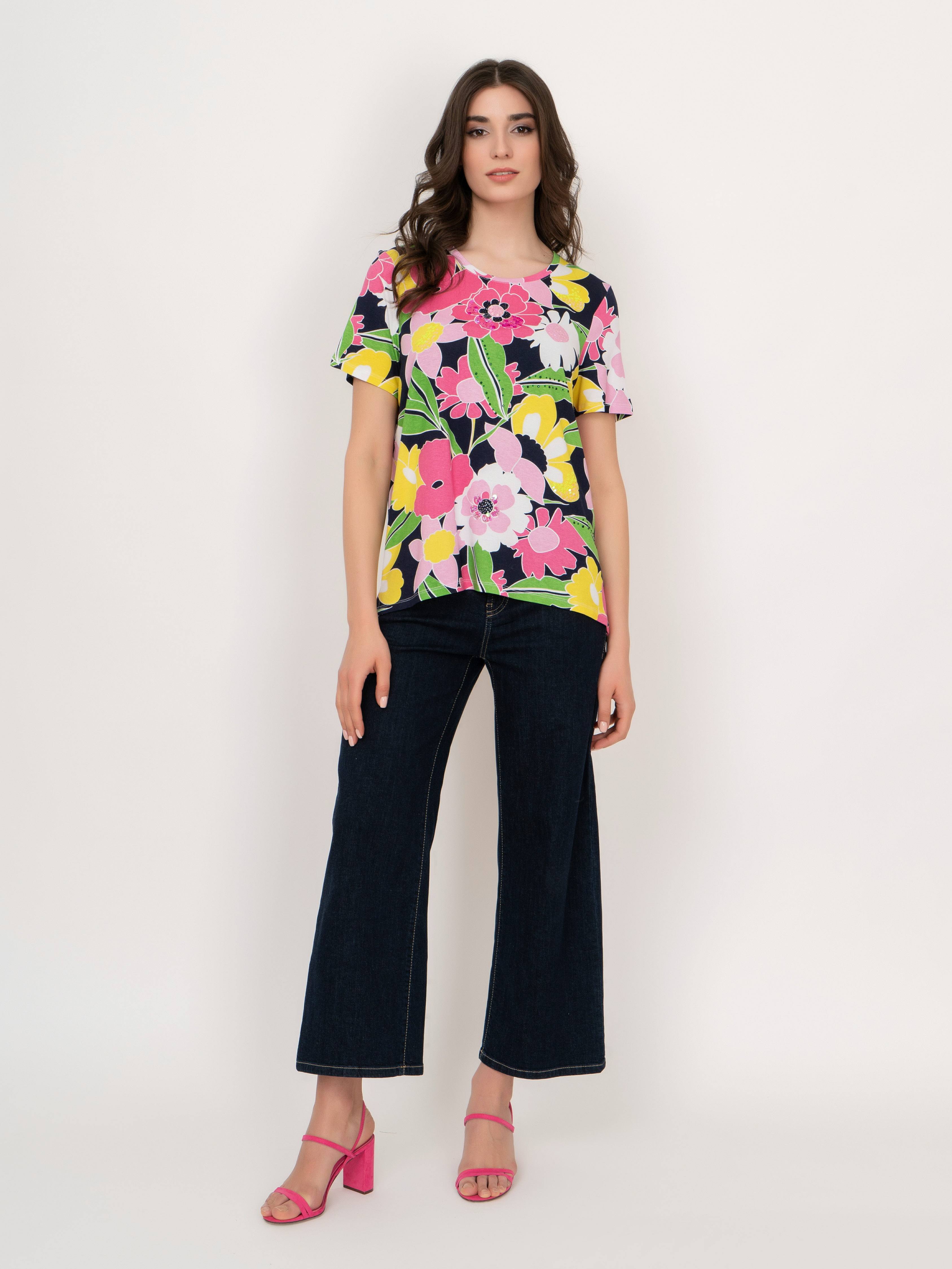 Э0016/05/9157/22-01 Брюки джинсовые Cambio