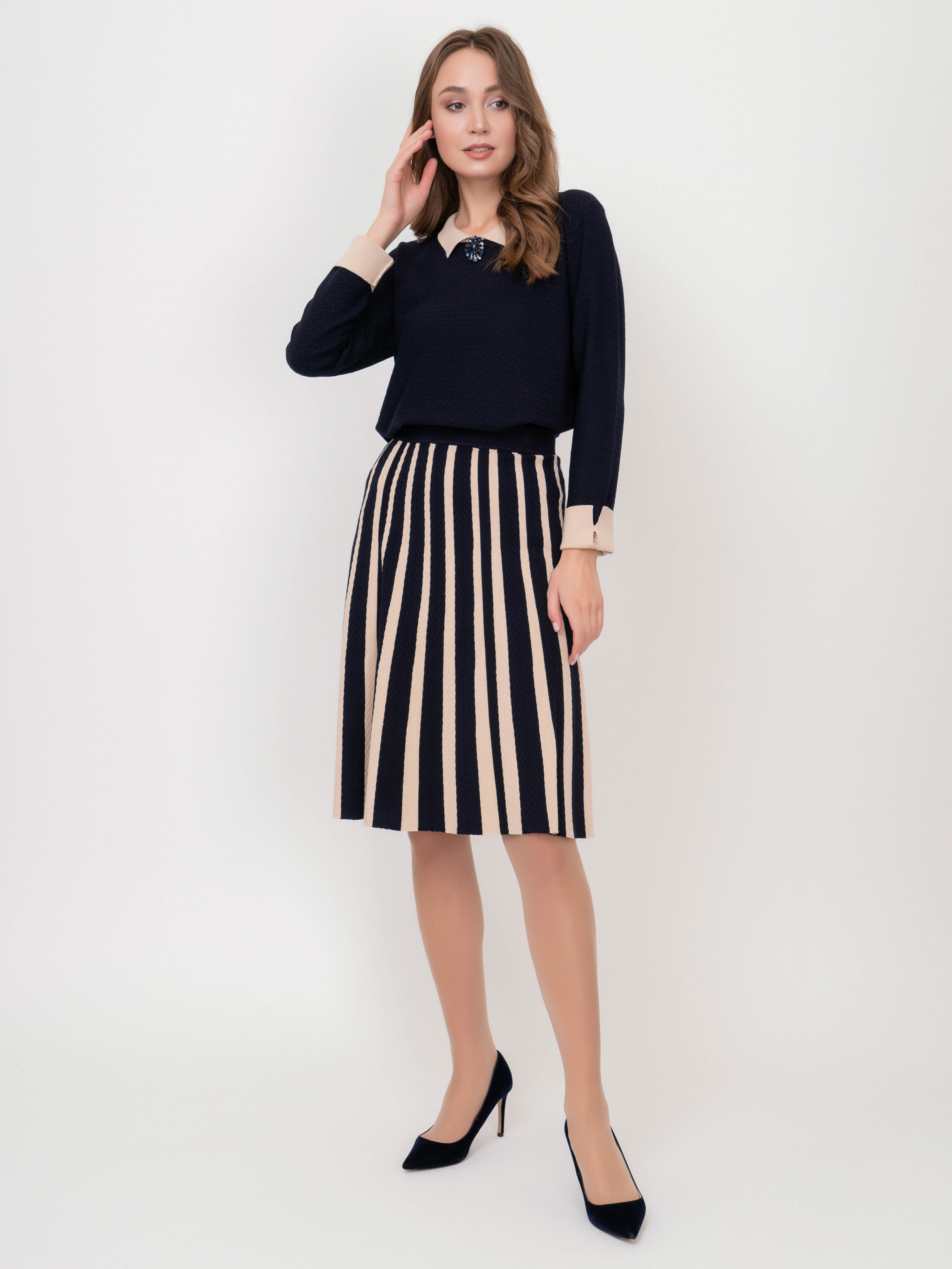 ЭAHJ520H20/20-02 Юбка тр. Leo&Ugo