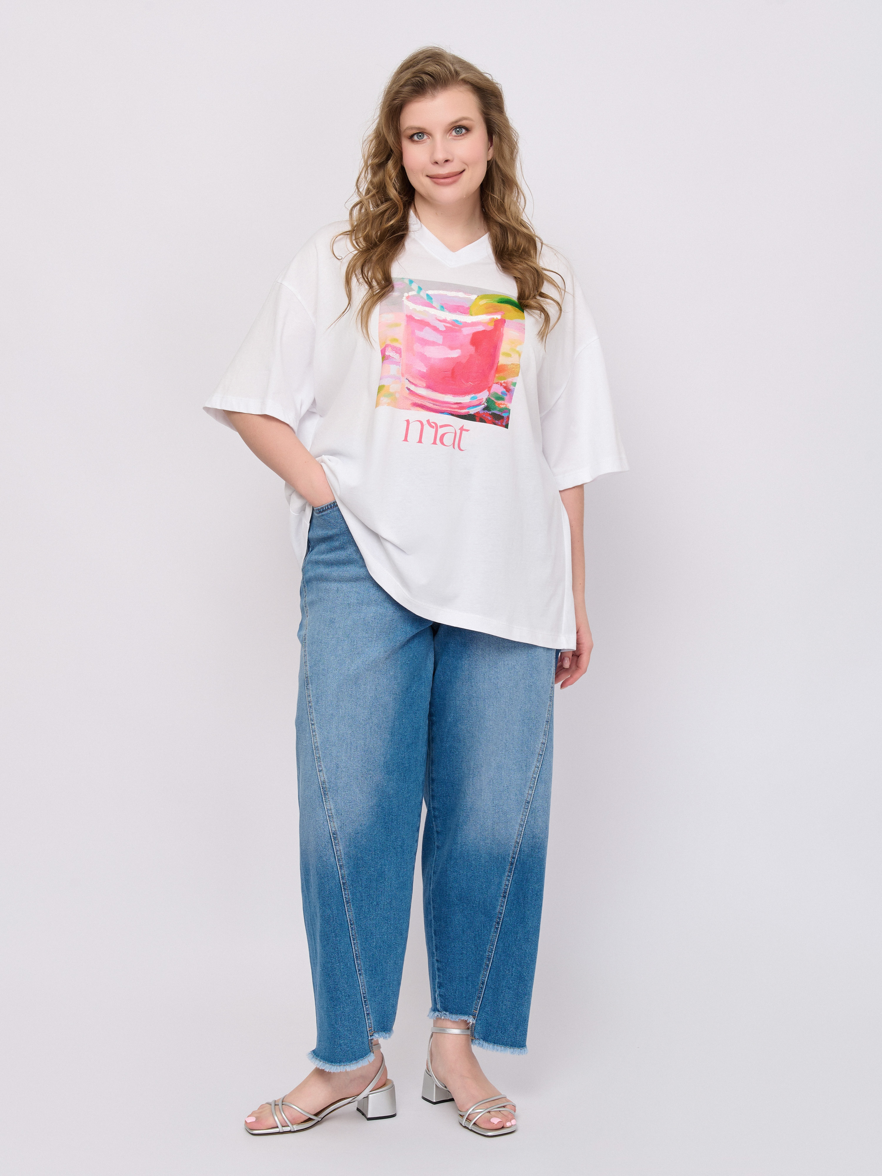 С8502.2007/м/26-01 Брюки джинсовые MAT FASHION