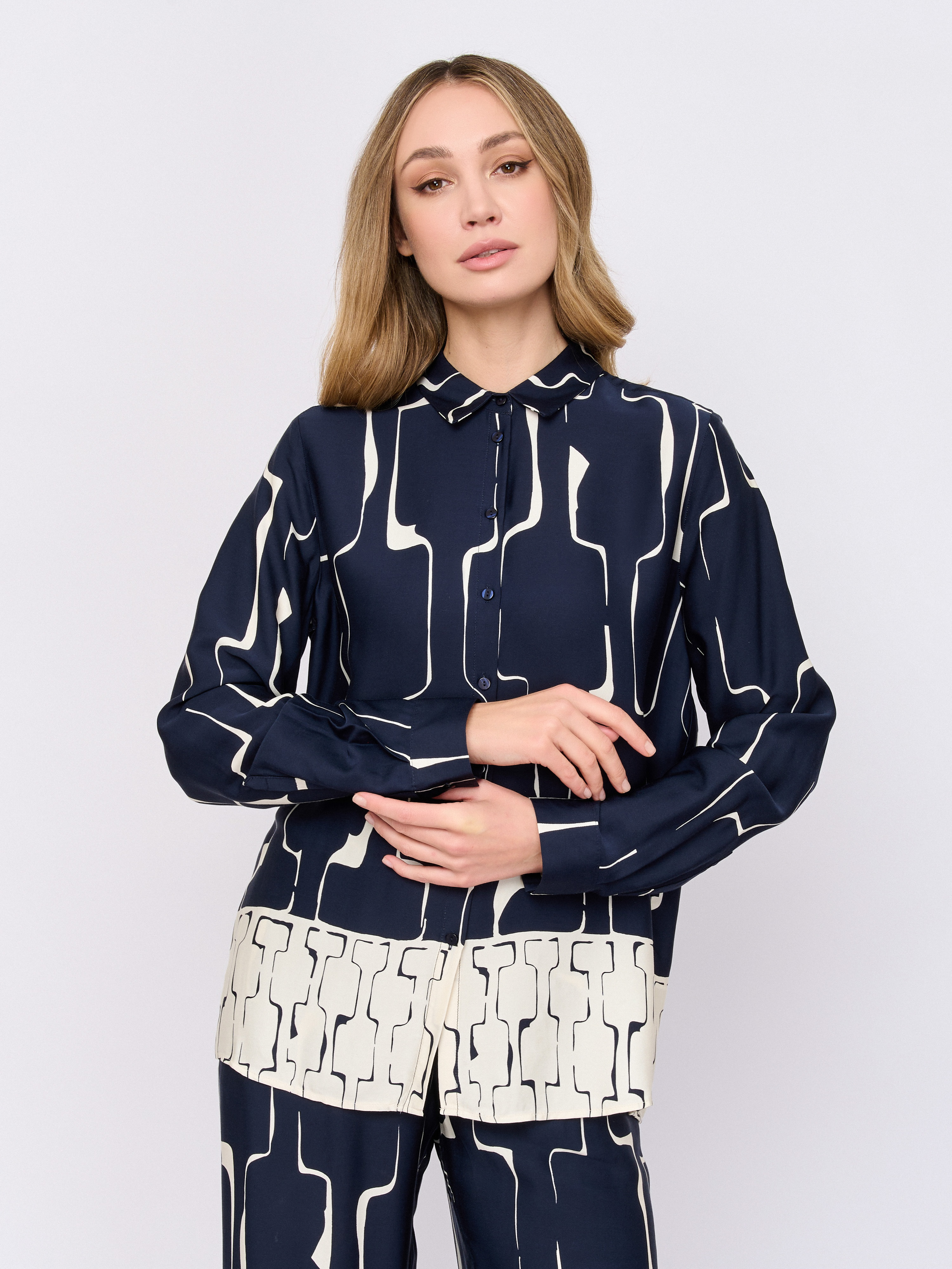 Э51-6408-3655/м/25-01 Блузка Elisa.And.Me