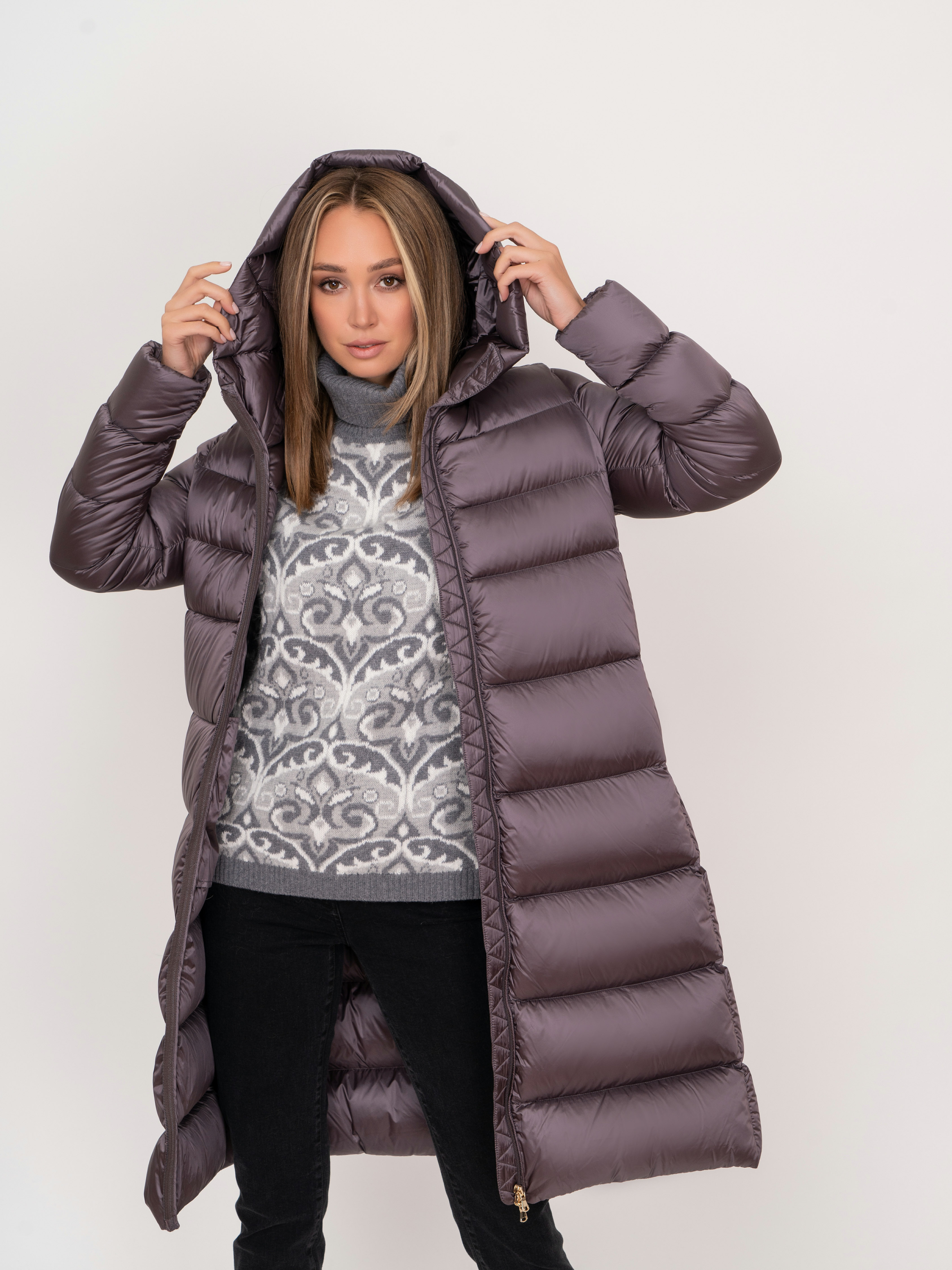 Э54960118 DEFENCE/21-02 Пальто (пуховик) EMME Marella