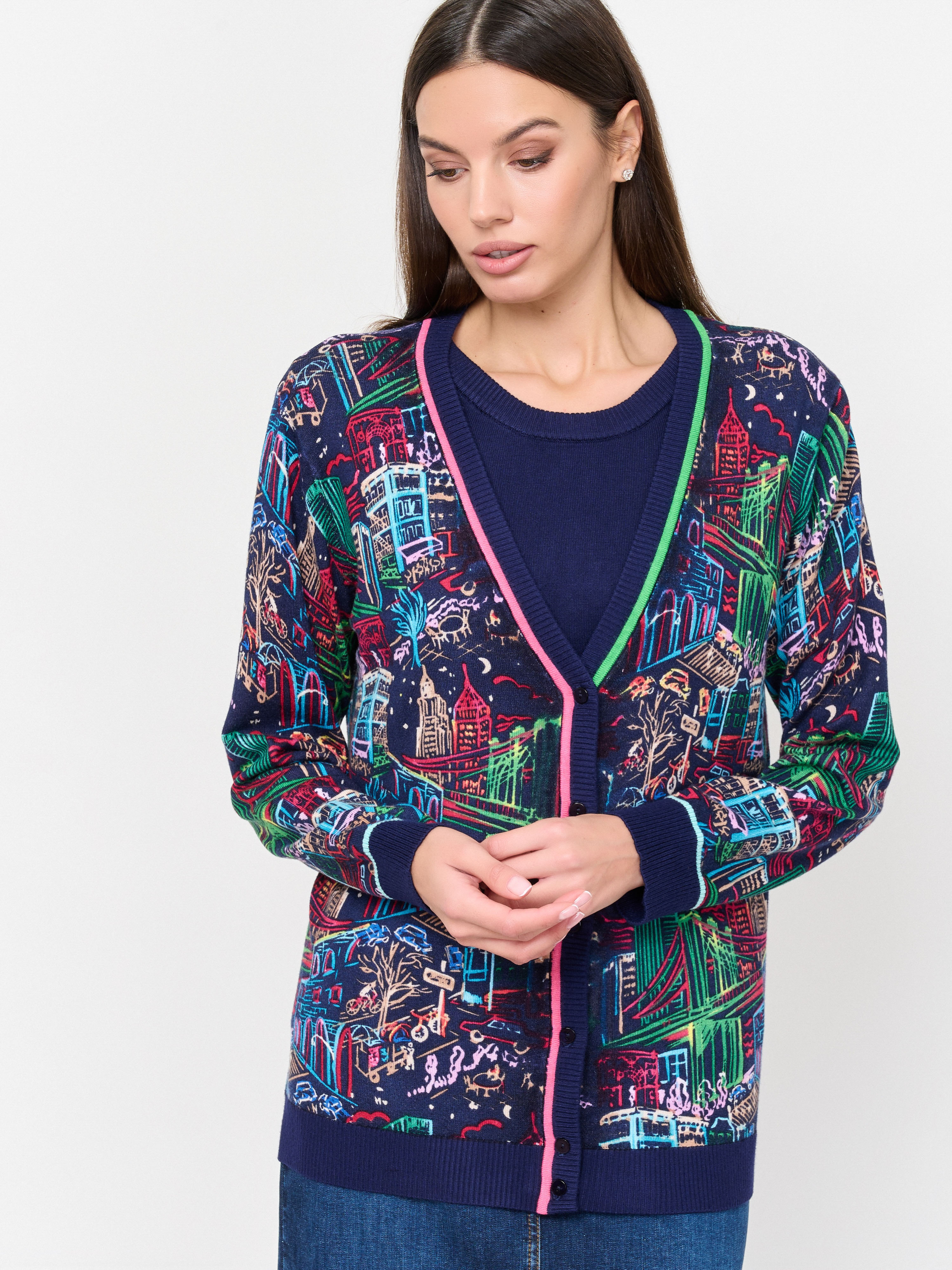 ЭDWT228/м/24-02 Двойка (кардиган+джемпер) LEO & UGO