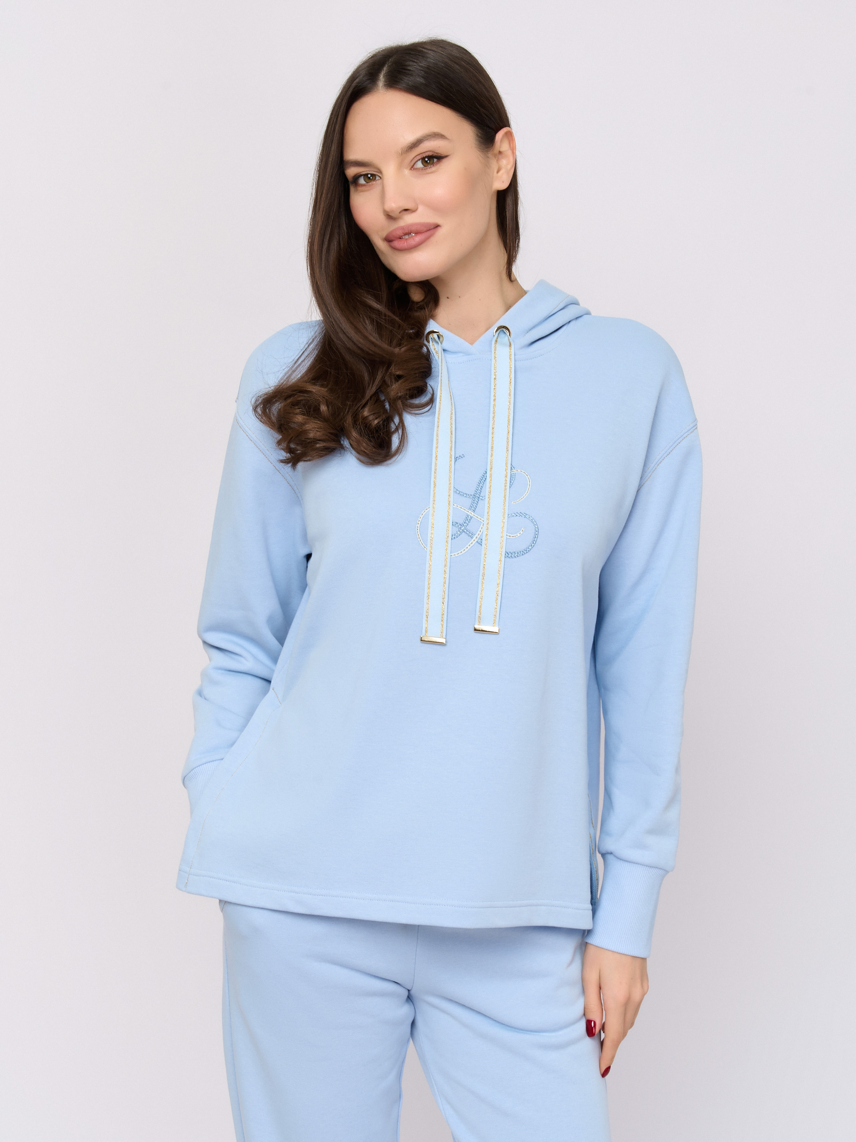 С BRAVATA/м/26-01 Джемпер типа толстовка Luisa Spagnoli