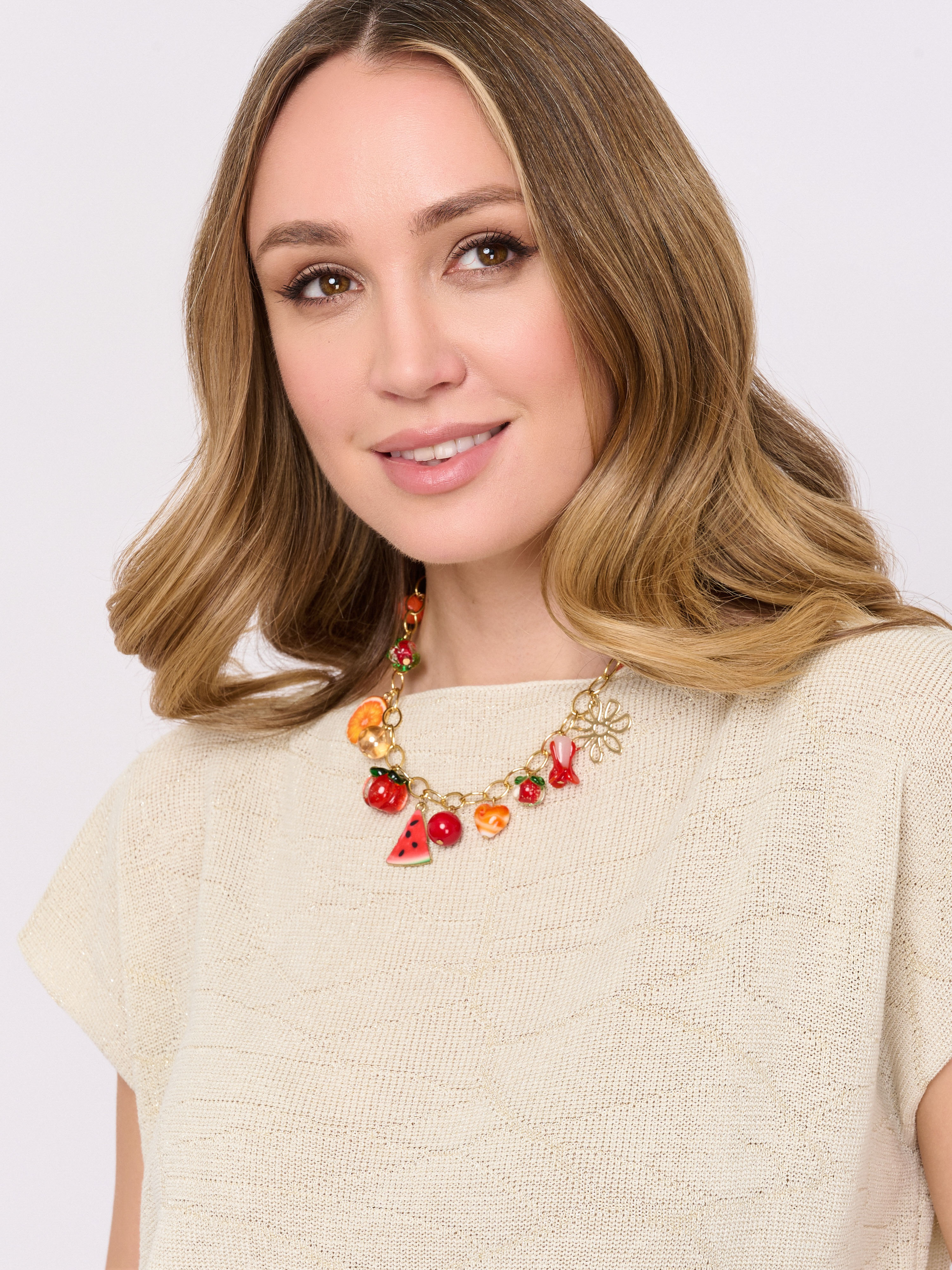 Э360506/25-01 Колье Тутти-фрутти Ярославна