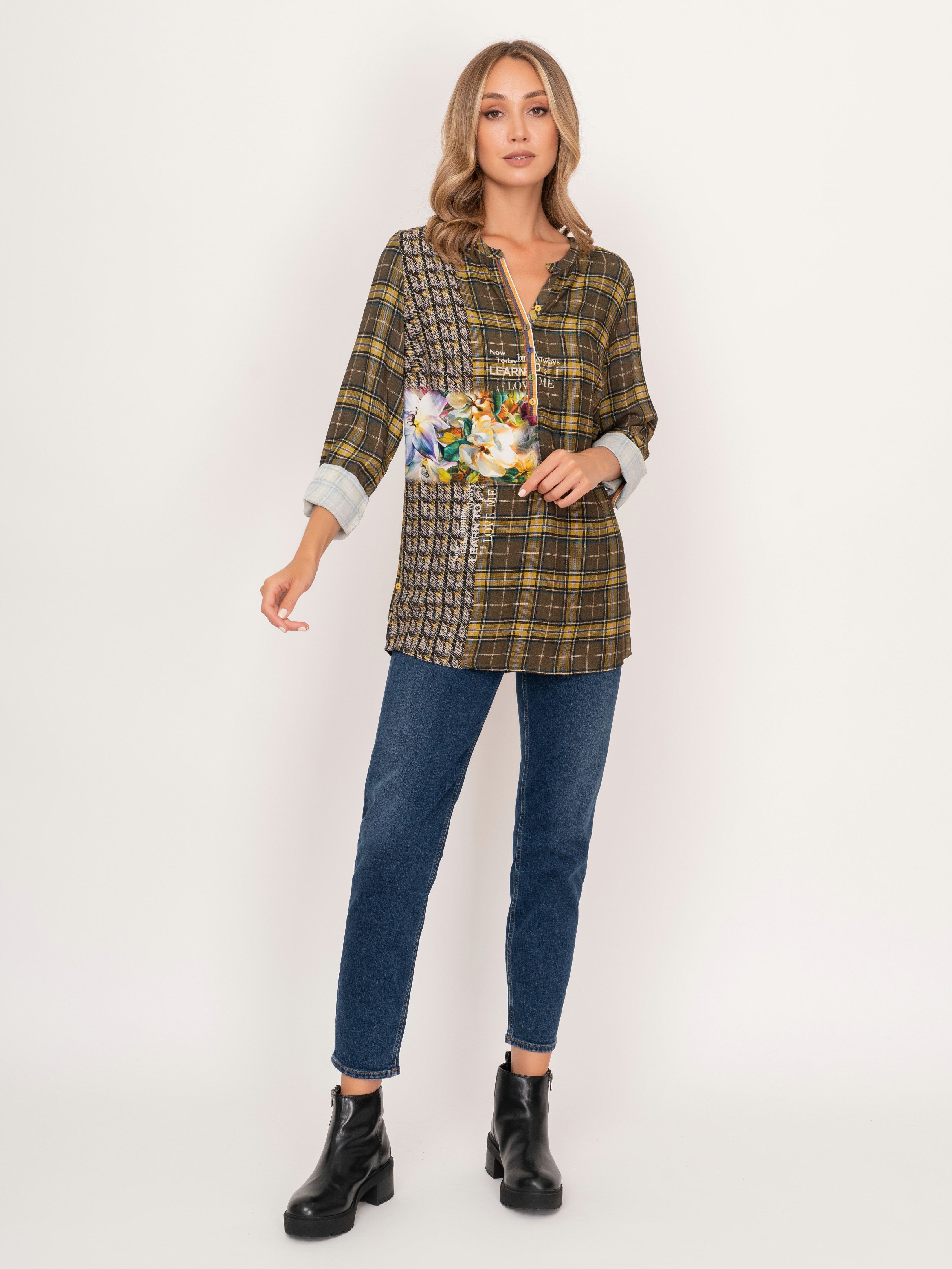 ЭOPRA/22-02 Брюки джинсовые Luisa Spagnoli