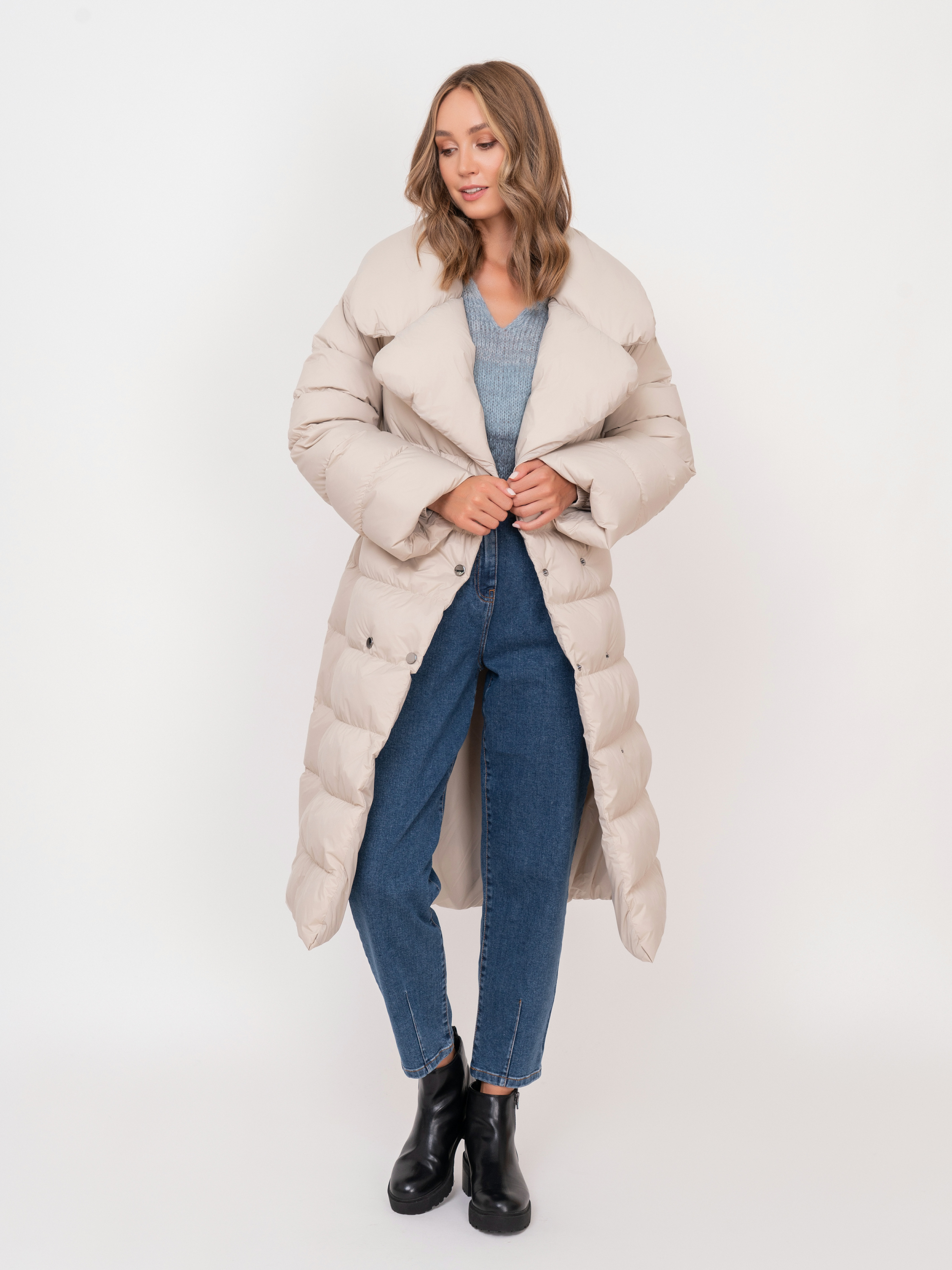 ЭMOD10/м/21-02 Пальто утепленное (пуховик) LANAII