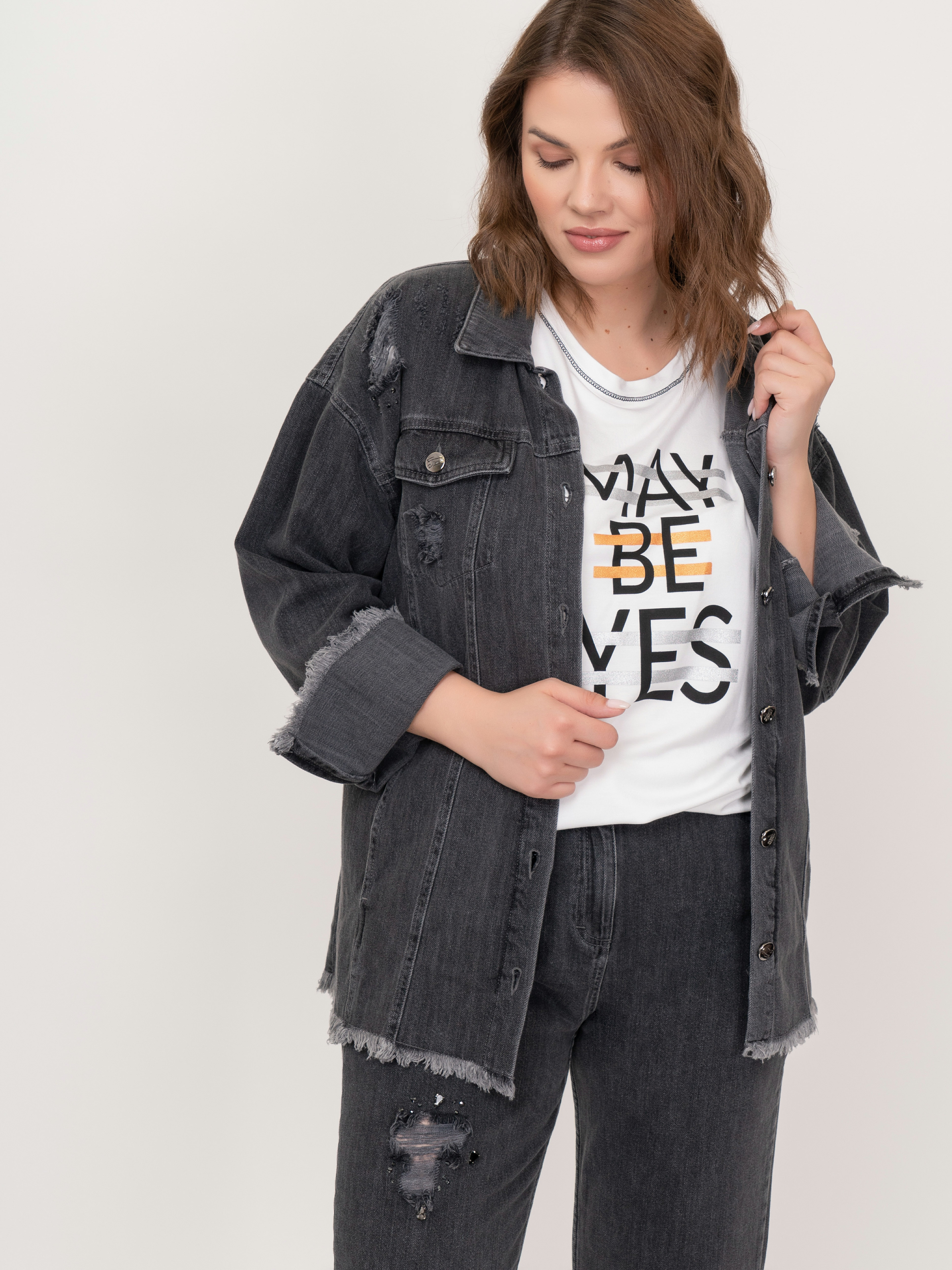 Э6036-121/21-01 Жакет джинсовый Franco Vello