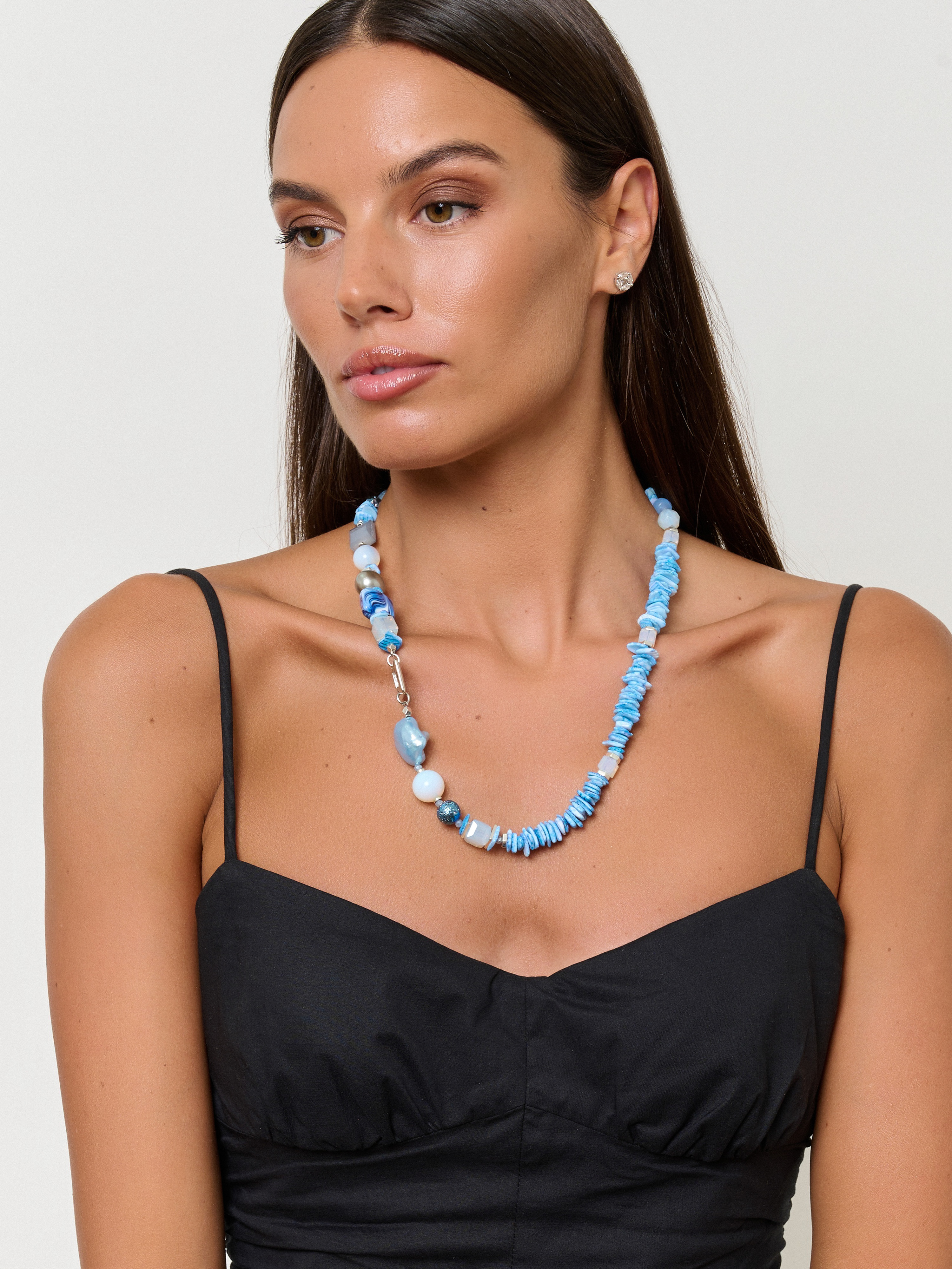 Э409694/24-02 Колье Лето в городе Ярославна