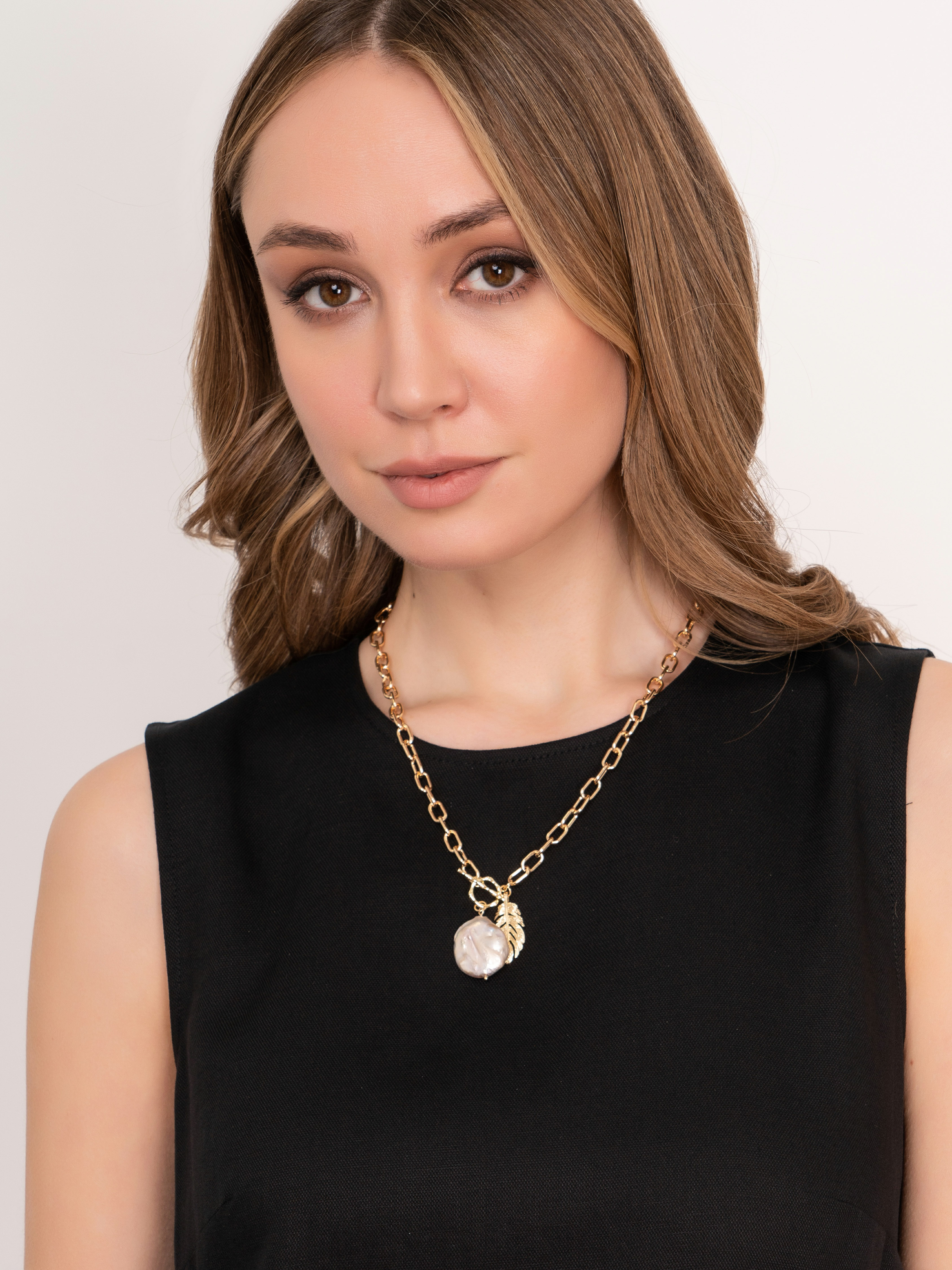 Э372738/22-01 Колье-трансформер Жемчужный каприз Ярославна