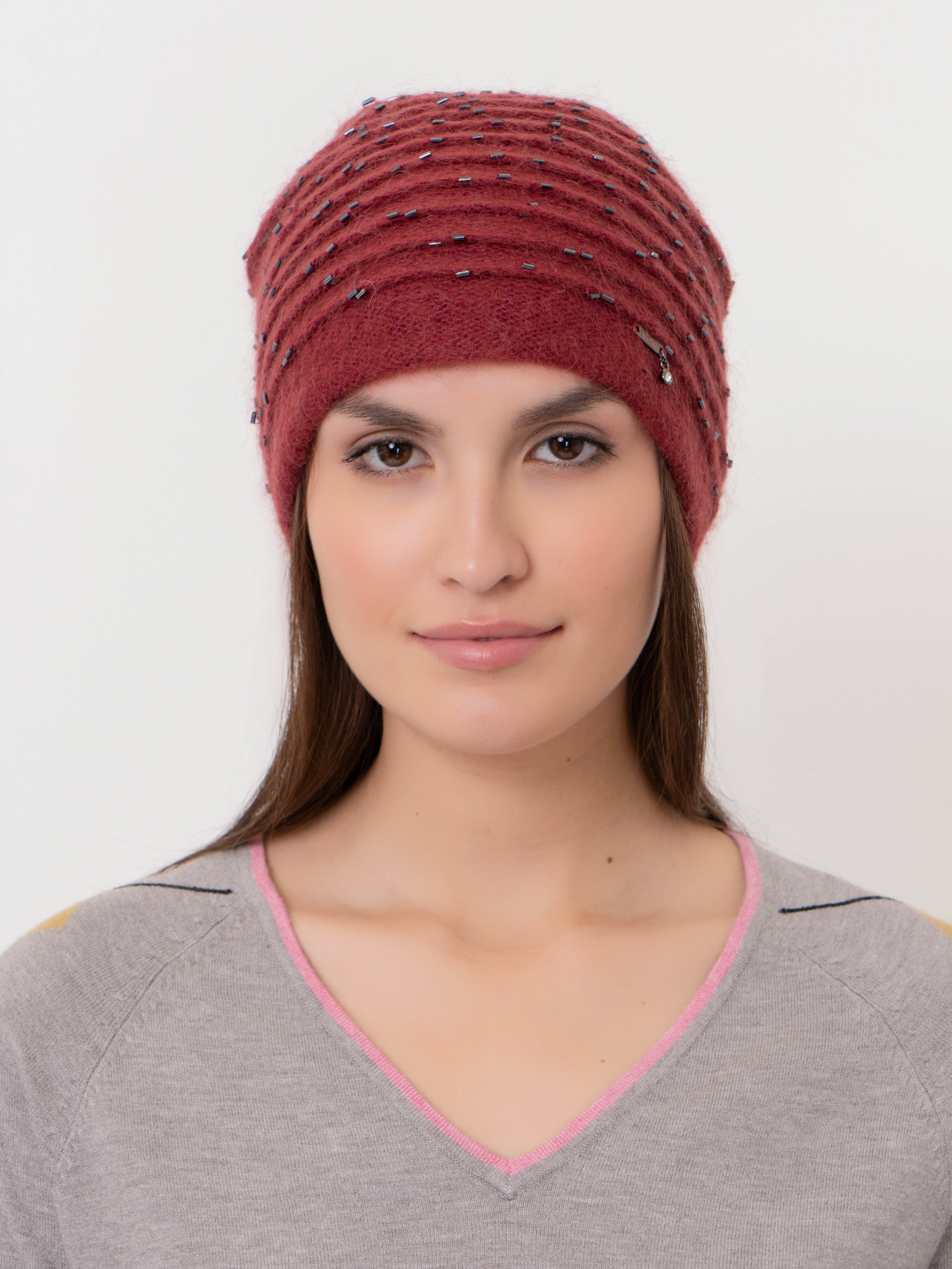 ЭS6726 CLP/20-2 Шапка с помпоном Vizio