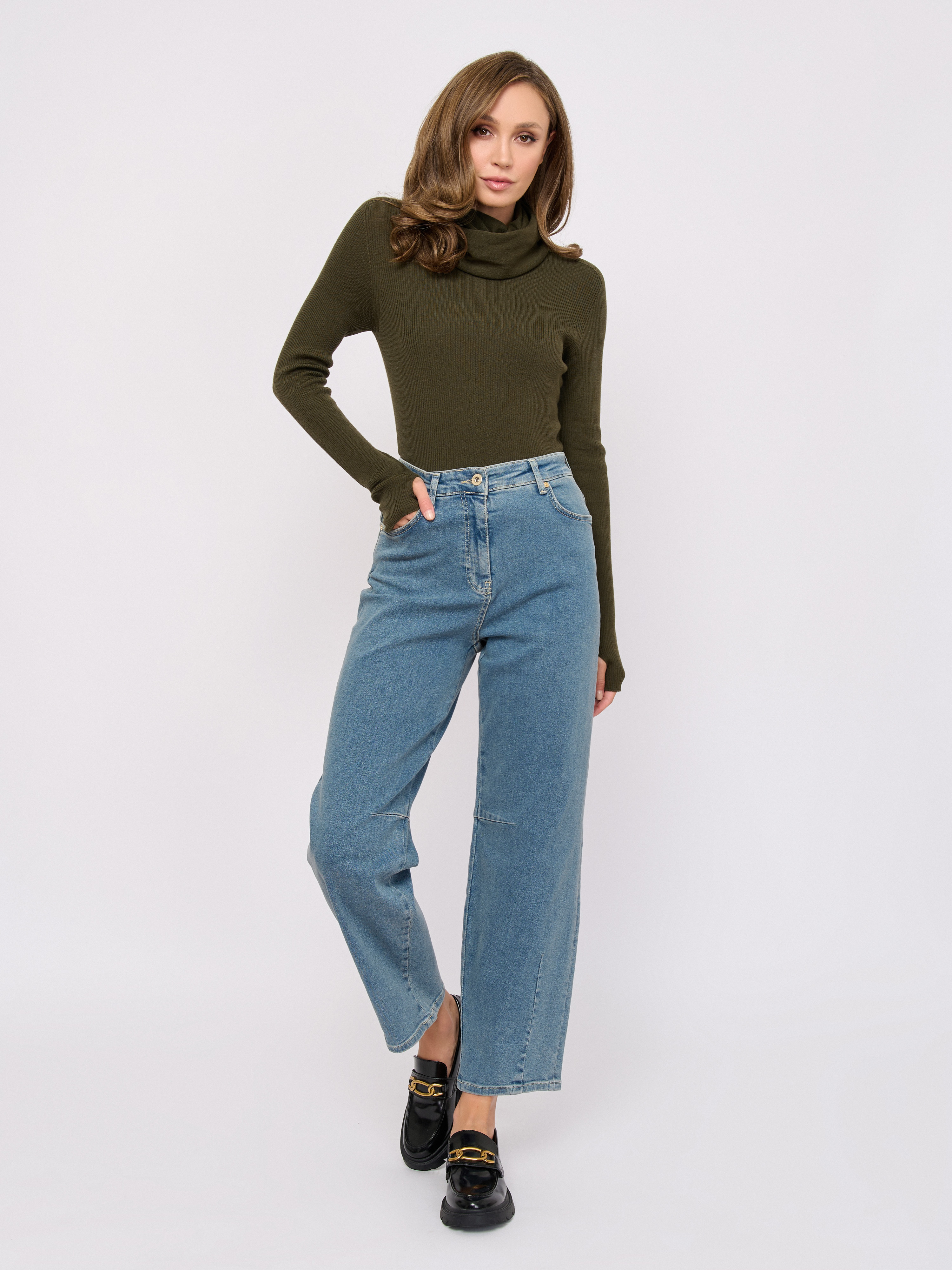 Э7799-226/м/25-02 Брюки джинсовые Franco Vello