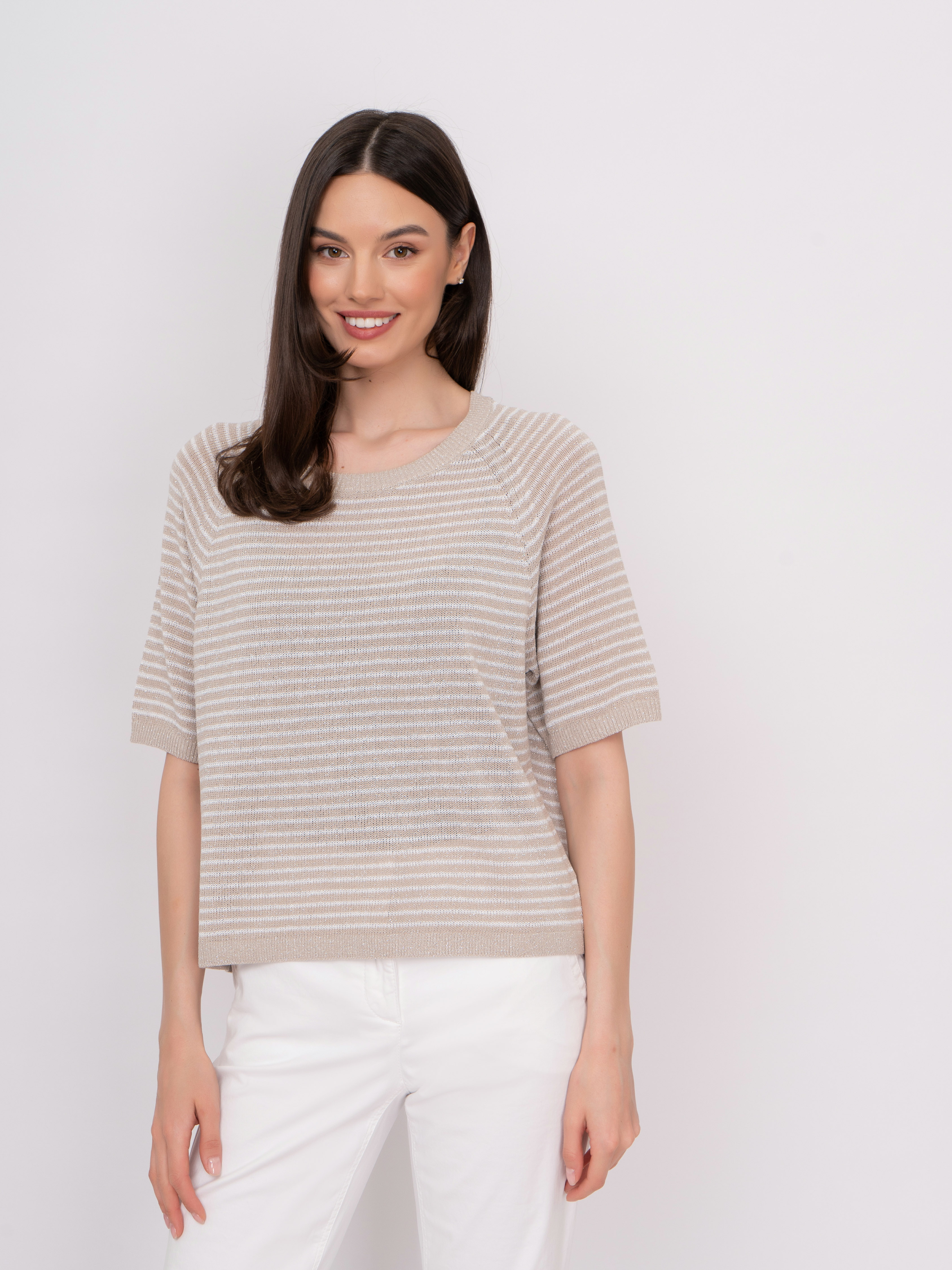 Э158078/5271/22-01 Пуловер с коротким рукавом Luisa Cerano