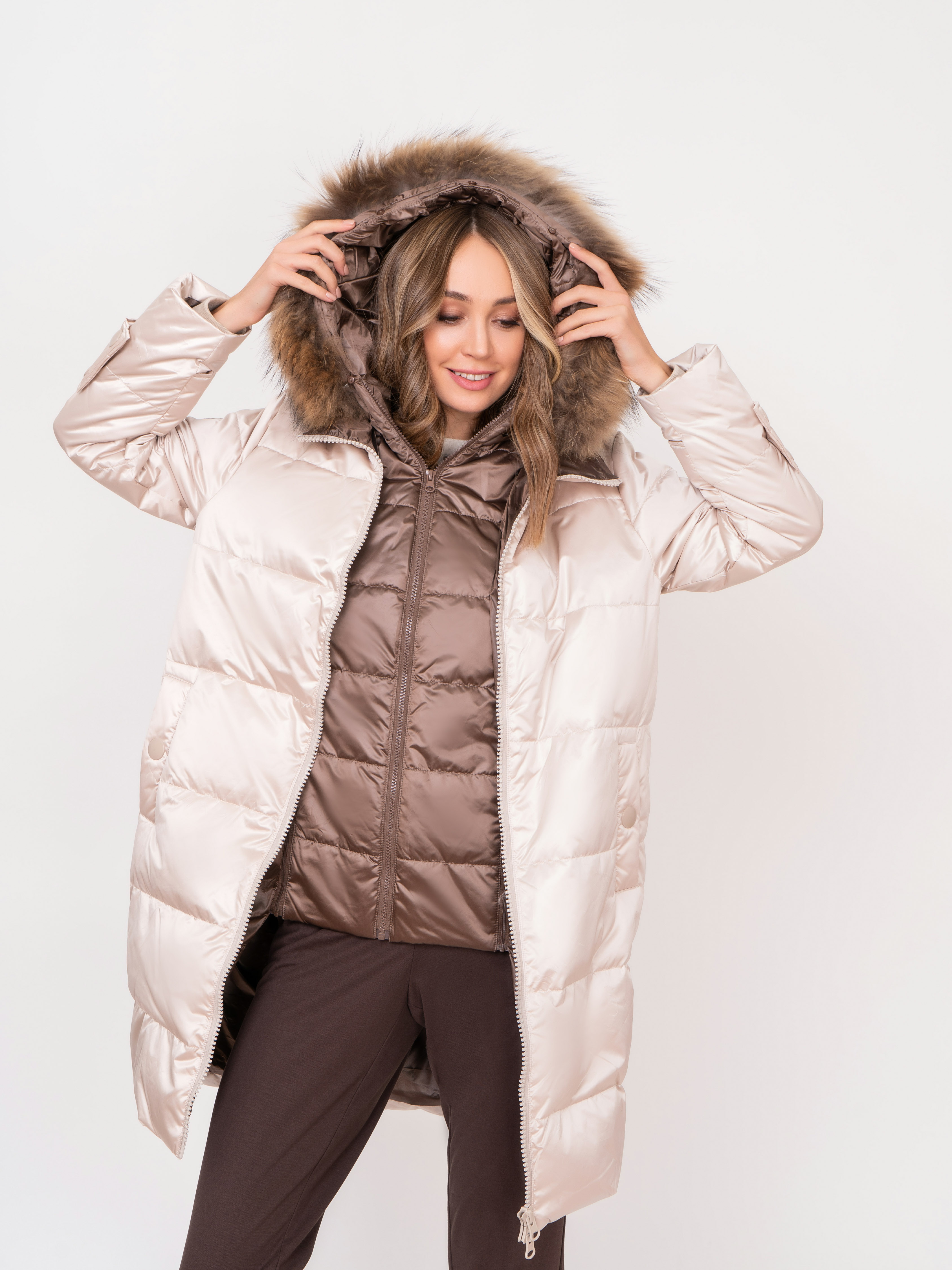 Э3198-222/м/21-02 Пальто утепленное Franco Vello