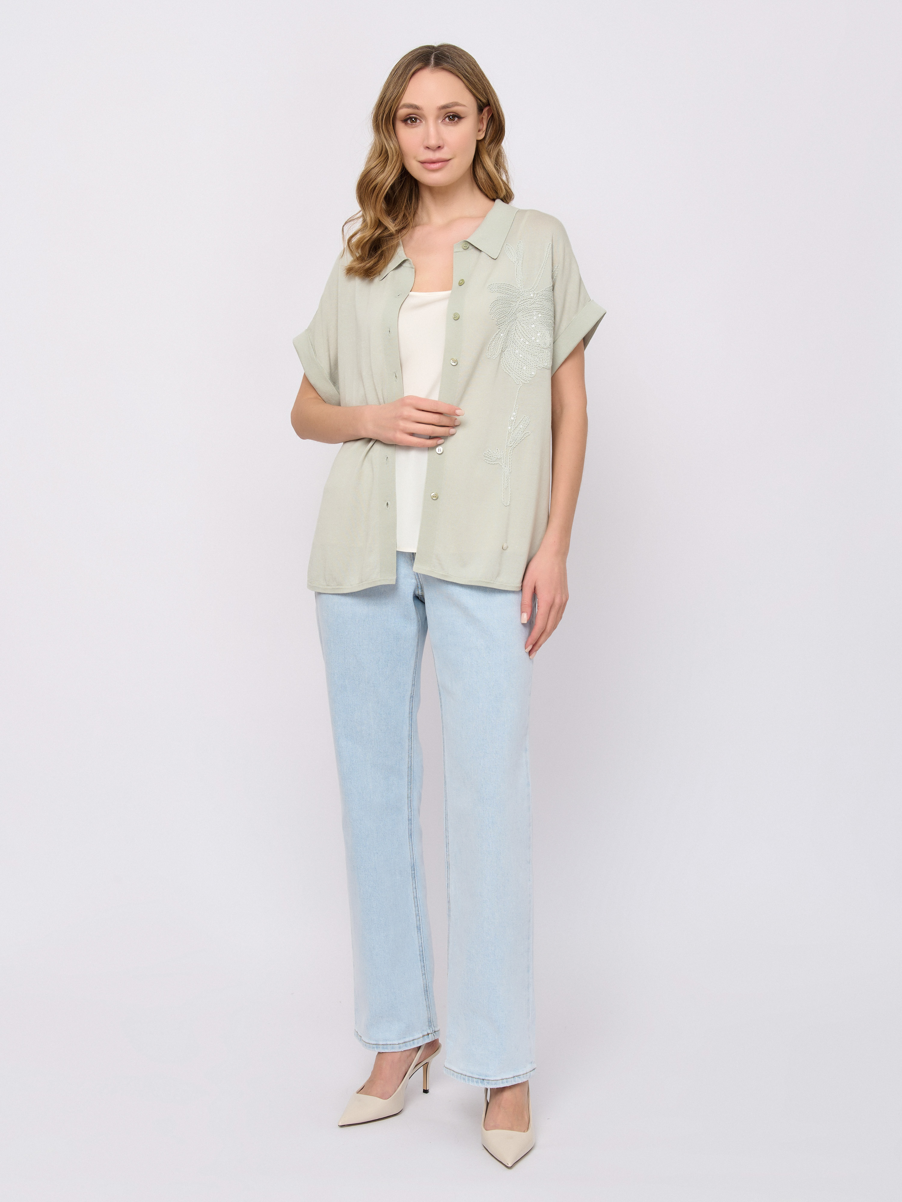 Э5024-126/м/26-01 Блузка тр. Franco Vello