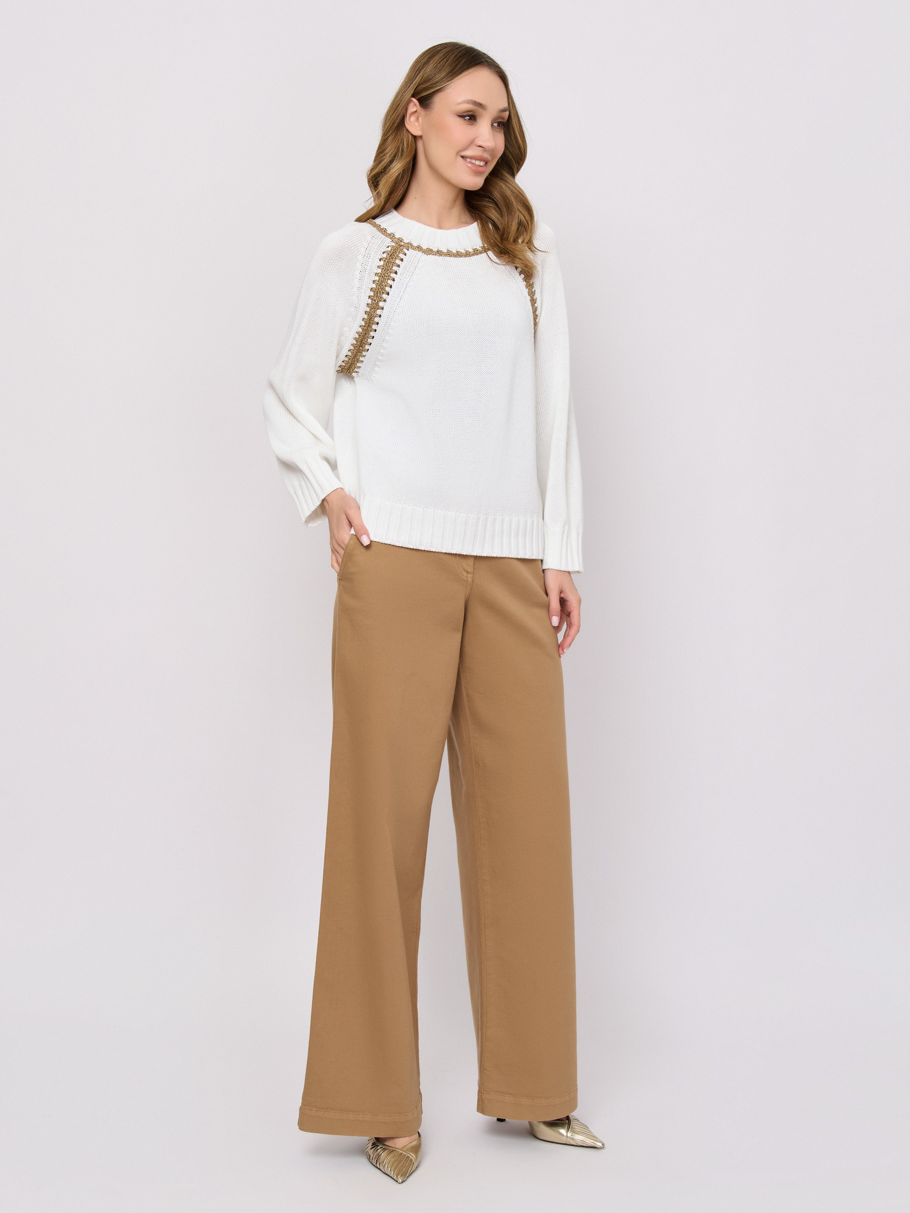 С ASSESSORE/м/26-01 Брюки джинсовые Luisa Spagnoli