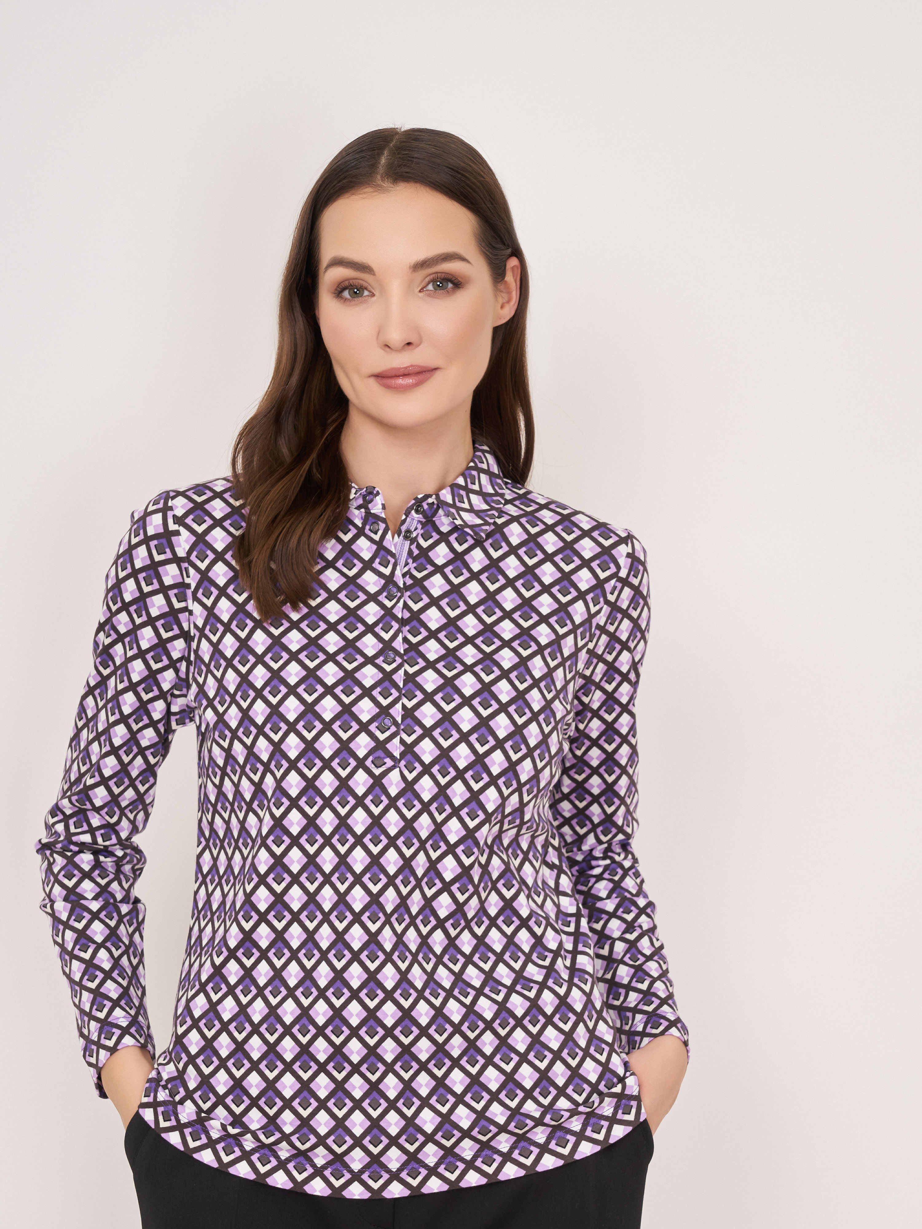 Э124359/22-02 Джемпер (с воротом поло) Rabe