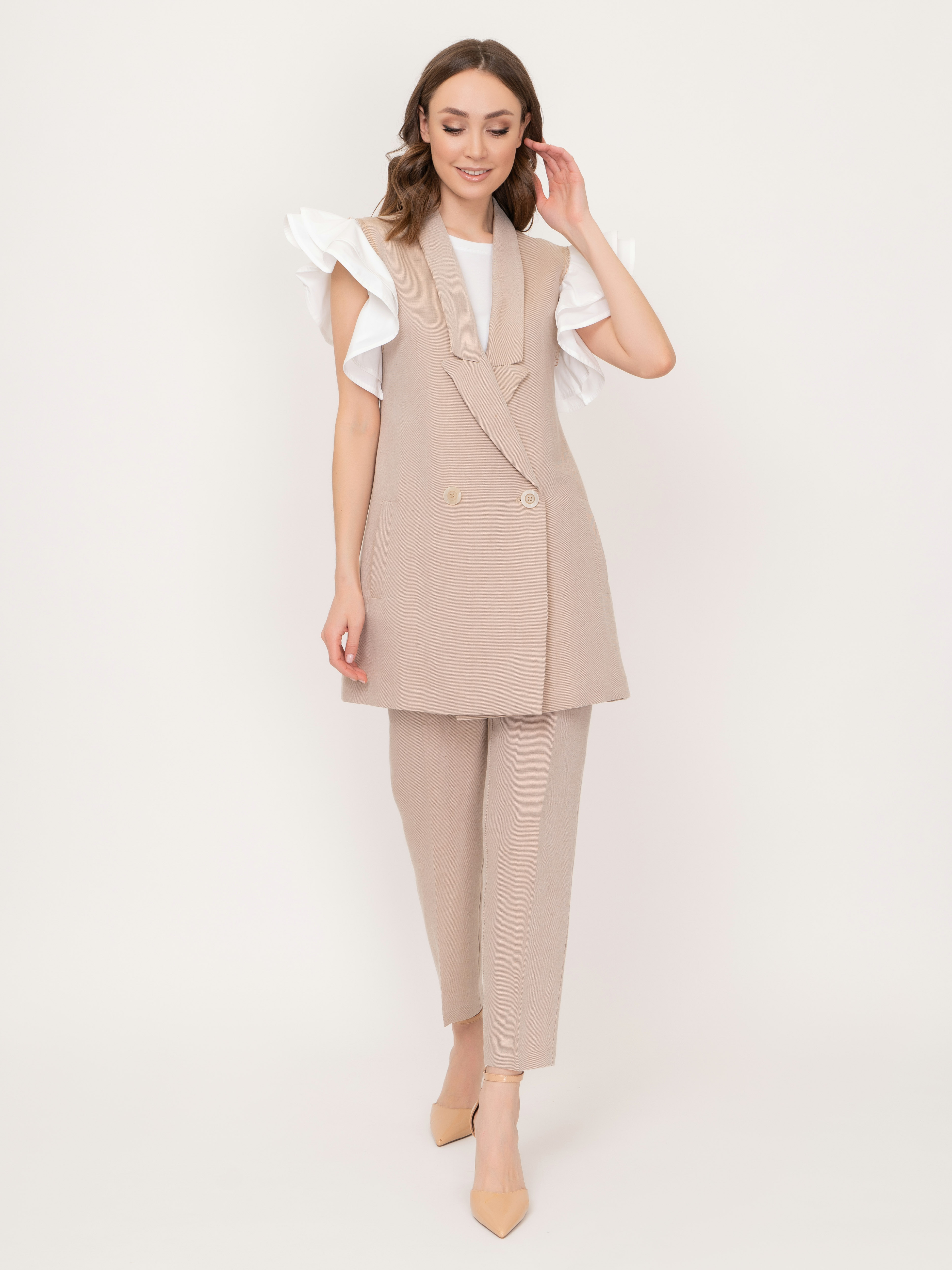 Э21FE9198TREARMA/21-01 Жакет (без рукавов) Beatrice