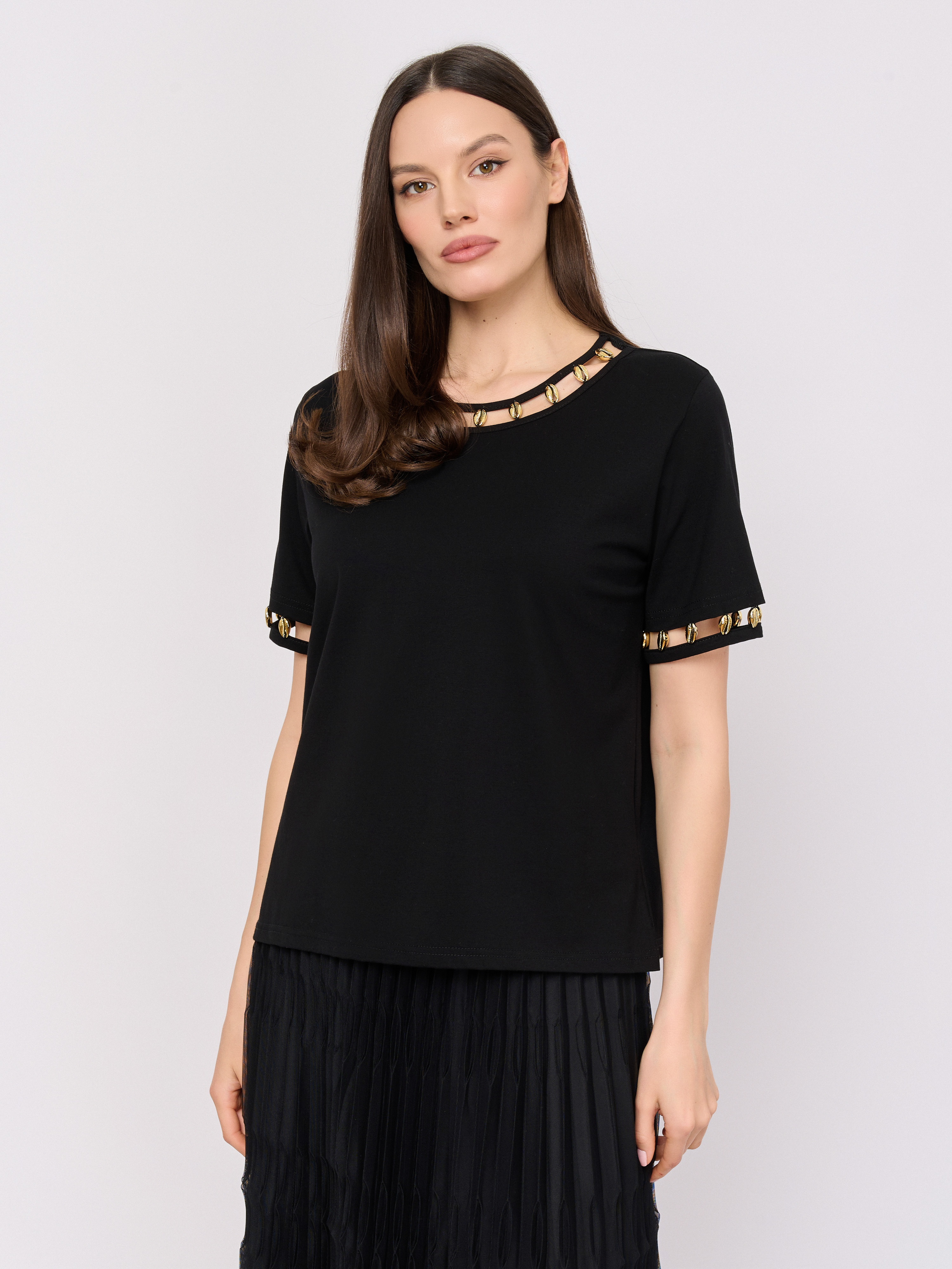 СTEB749/м/26-01 Блузка тр. LEO & UGO